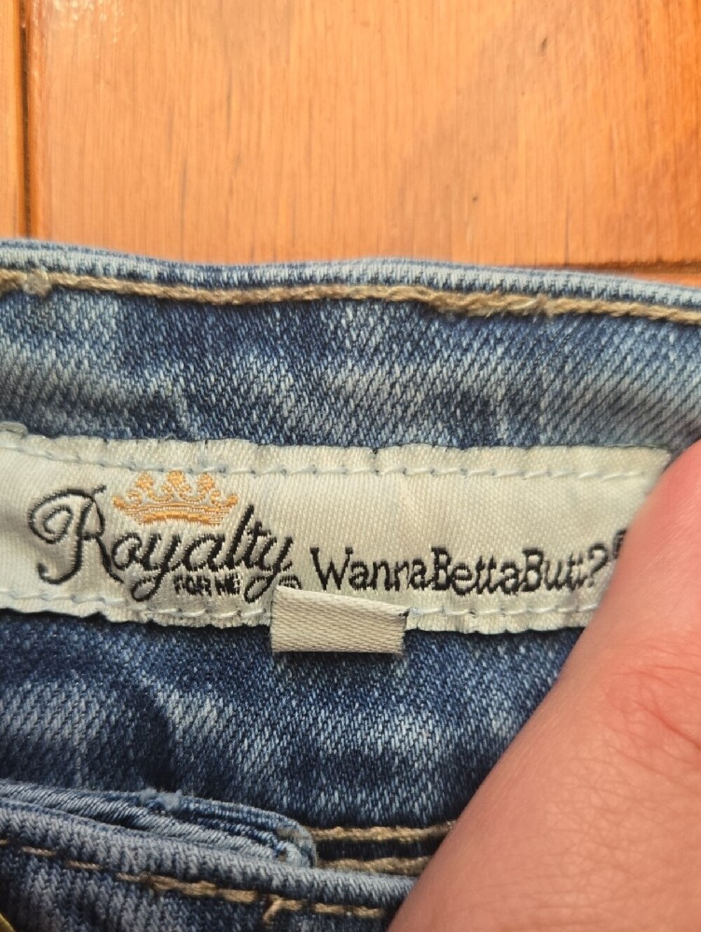 Royalty For Me Light Blue Ripped Skinny Jeans Size 12 - Picture 2 of 9